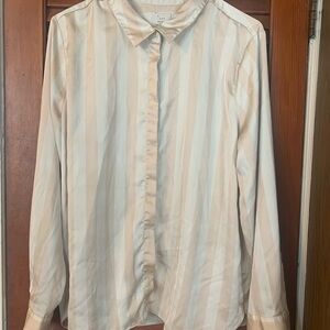 Neutral Cream Striped Shirt